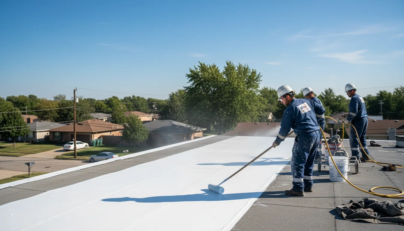 Commercial roof coating in Columbus, MS near me